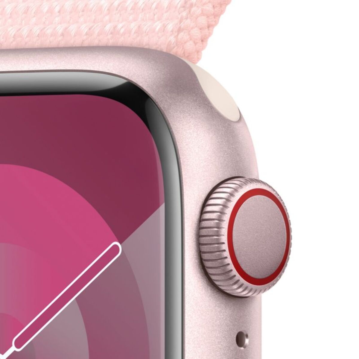 Montre connectée APPLE WATCH Serie 9 Cellular 41mm Aluminium/Rose Loop