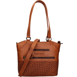 Borsa a spalla  da uomo In Vera pelle Made in Italy 30x30x6 cm