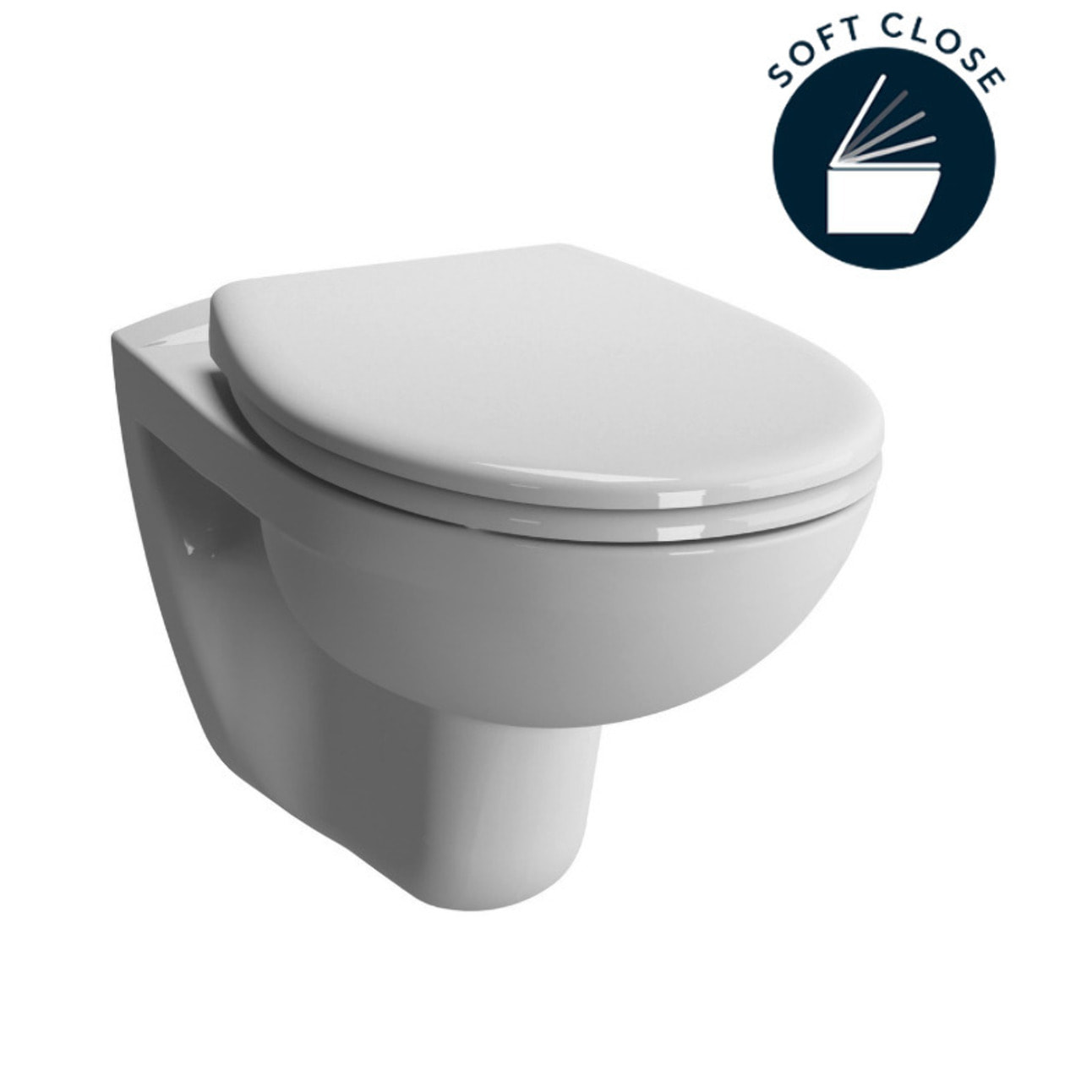 Pack WC Bati Duofix + WC suspendu Vitra Normus + Abattant softclose + Douchette bidet + Plaque blanche