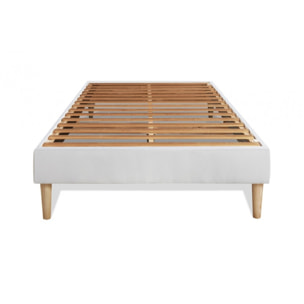 Ensemble LE COSY - Mémoire de forme - Ep. 30 + sommier kit Blanc