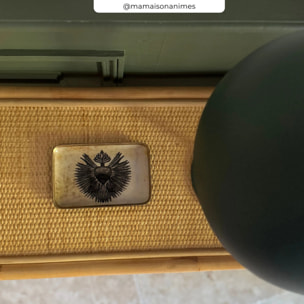 Console en rotin 2 étagères - Gaspy