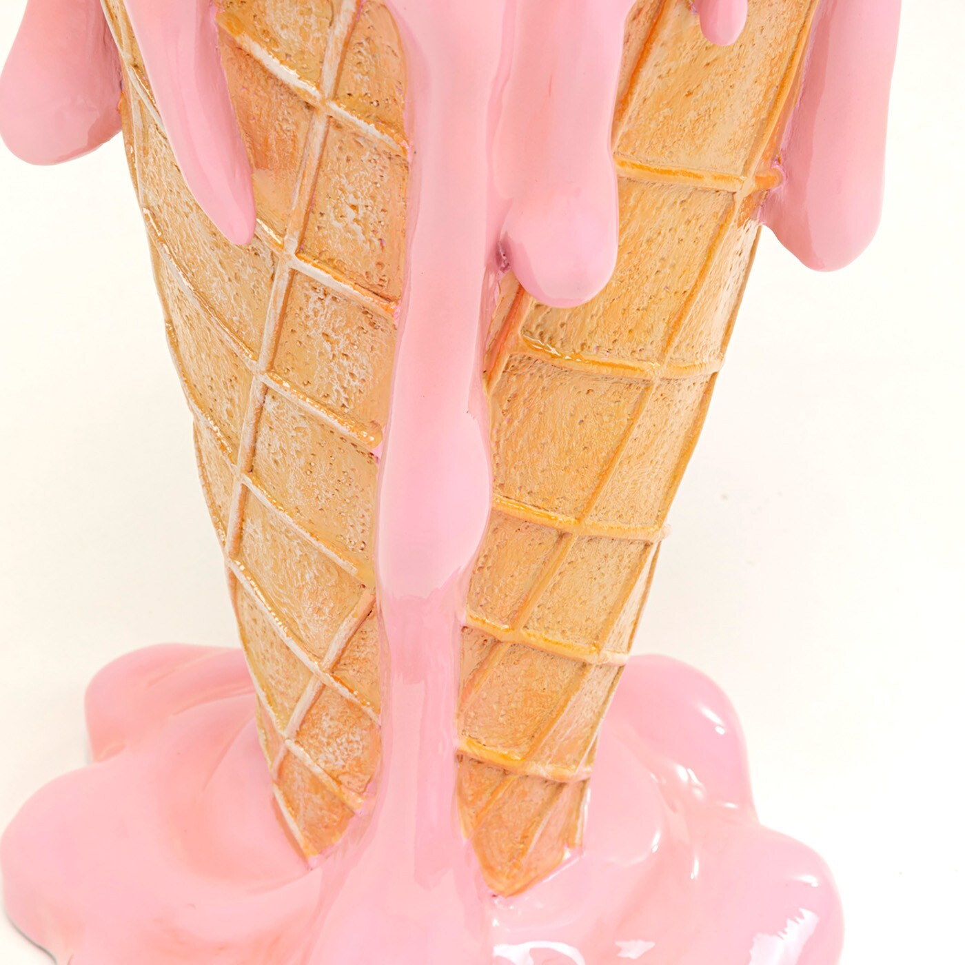 Table d'appoint glace rose 48cm Kare Design