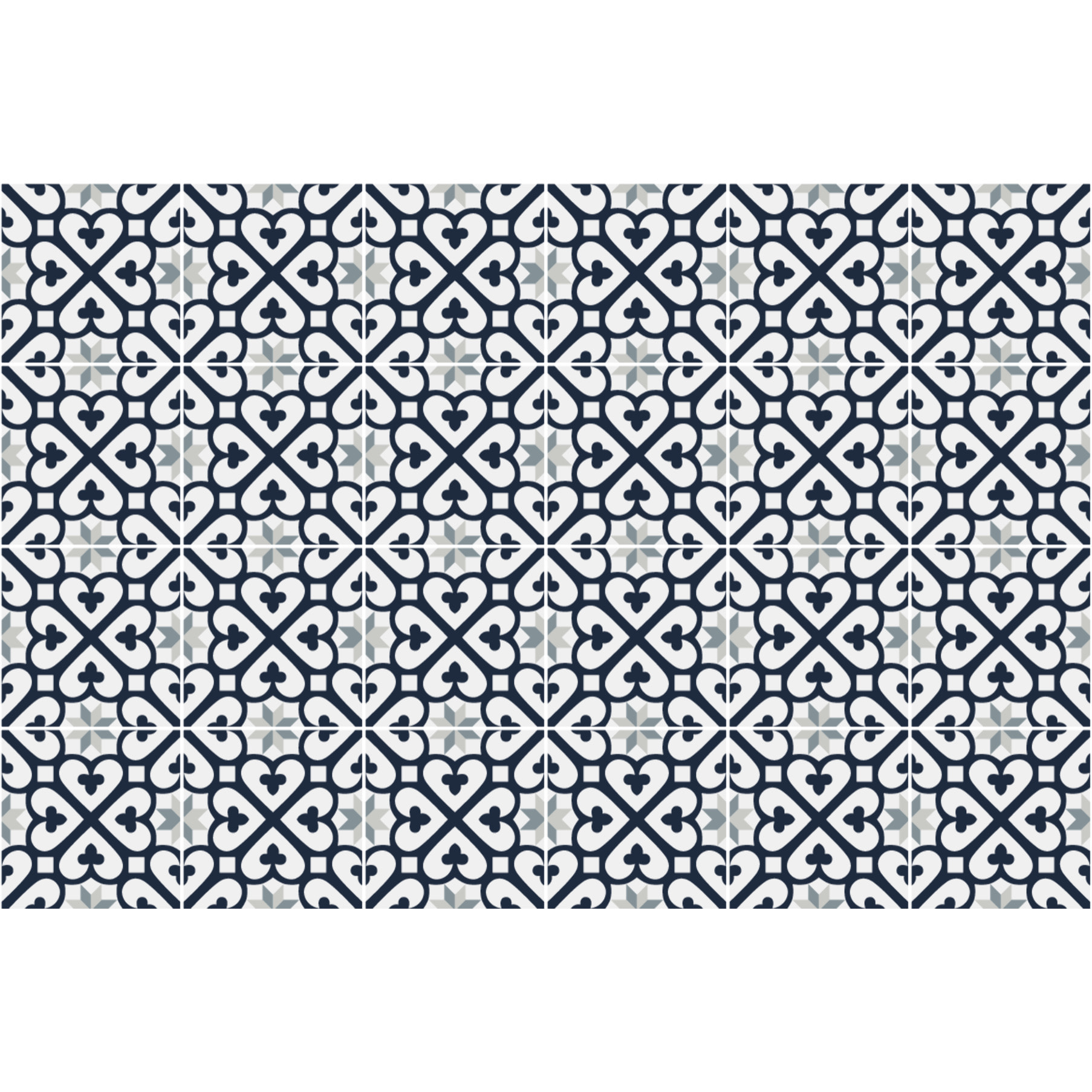 Stickers muraux - Sticker Mural Carrelage adhésif Cuisine Salle de Bain - 24 STICKERS CARREAUX DE CIMENT AZULEJOS GEORGIO