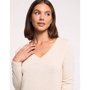 Camiseta Manga Larga Beige Claro - Imarama