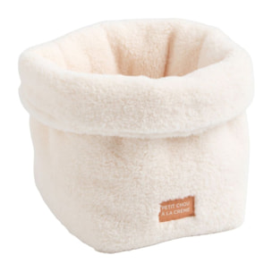 Panière de rangement en sherpa