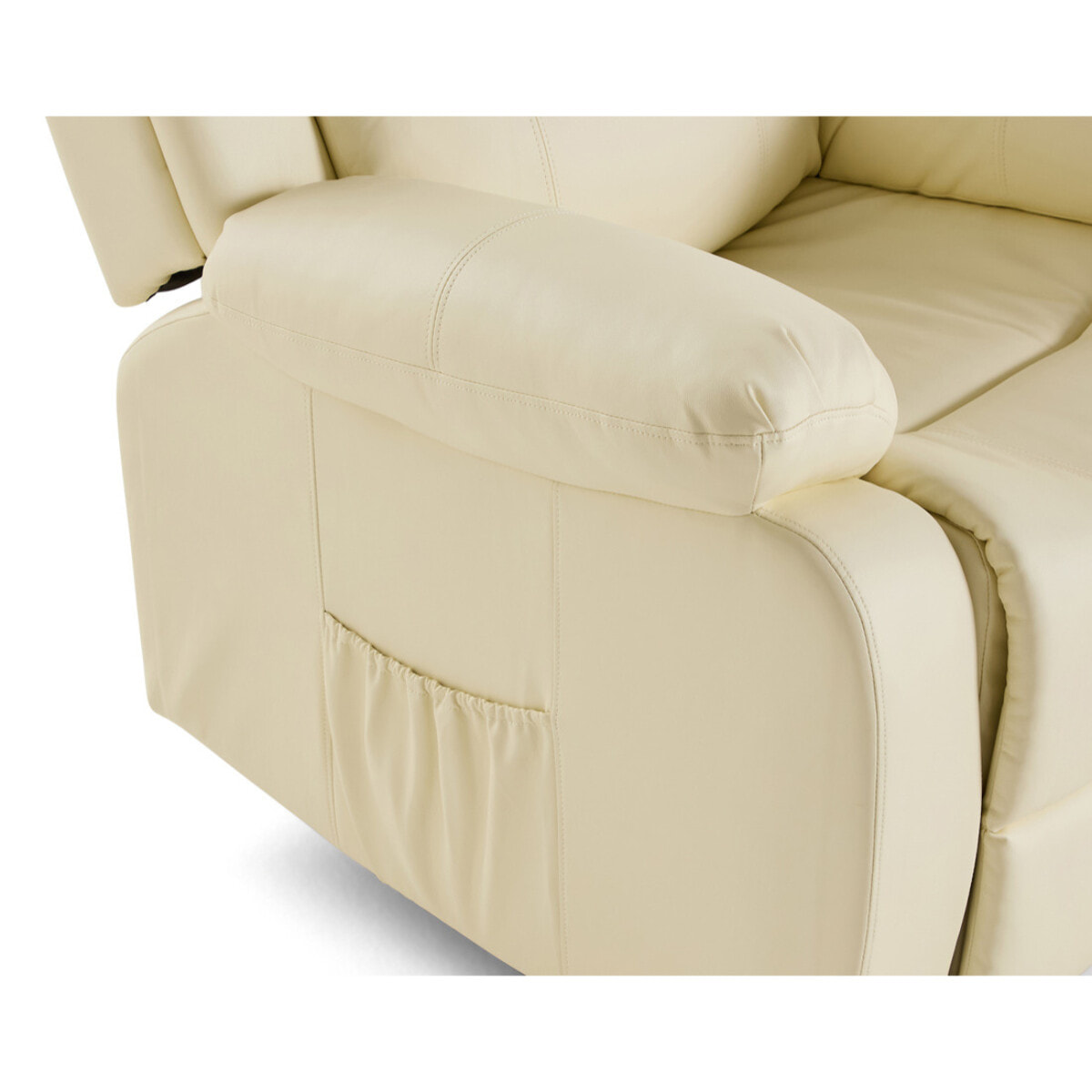 Armand - fauteuil relax électrique en simili - Beige