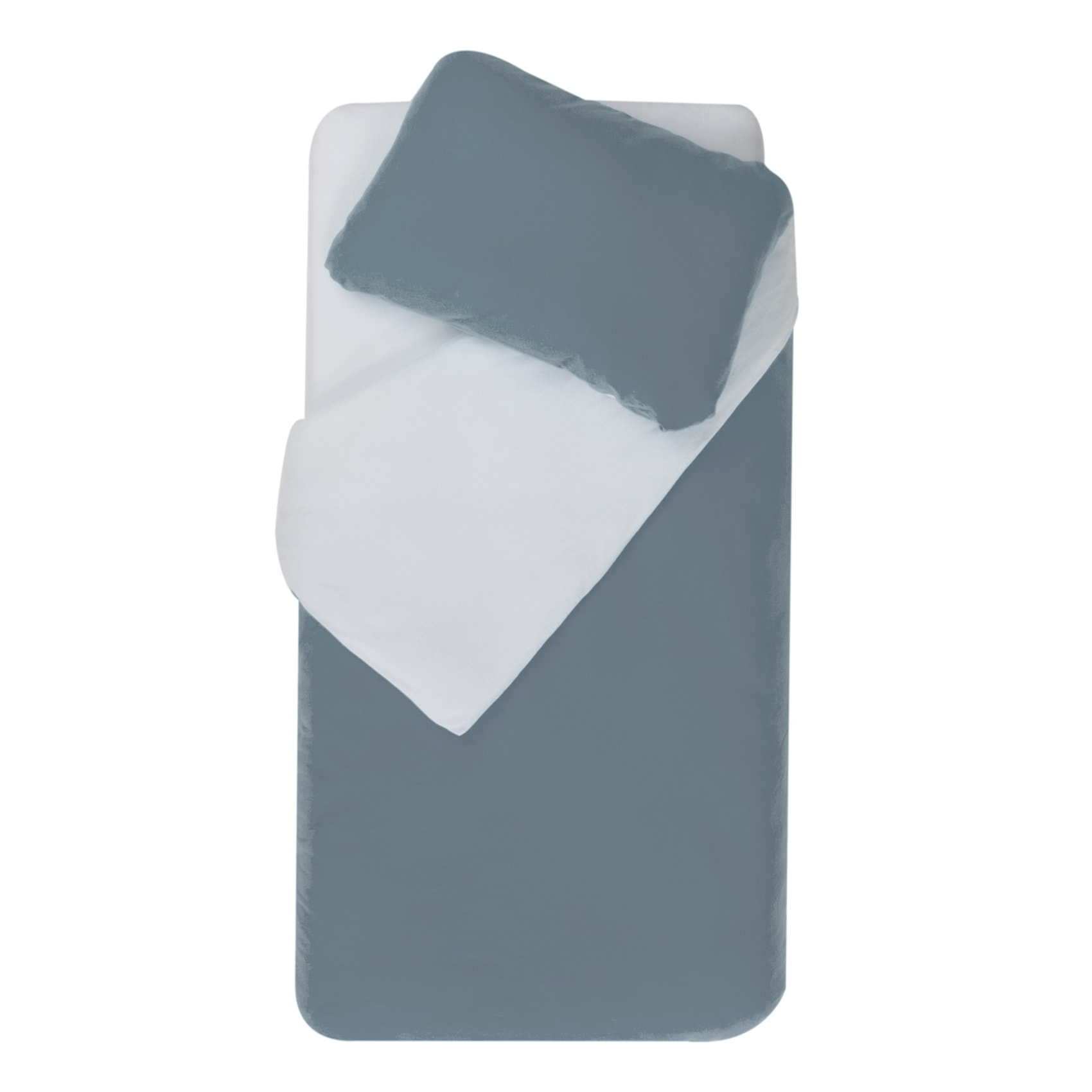 Parure de couette bicolore pour enfant - Bleu Marine