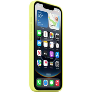 Coque APPLE iPhone 16e silicone Jaune fluo