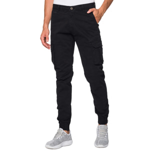 Pantalone Hot Buttered Pioneer con tasconi Nero.