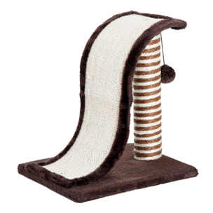 árbol para Gatos de Sisal Natural 35x30x39cm Marrón y Crema