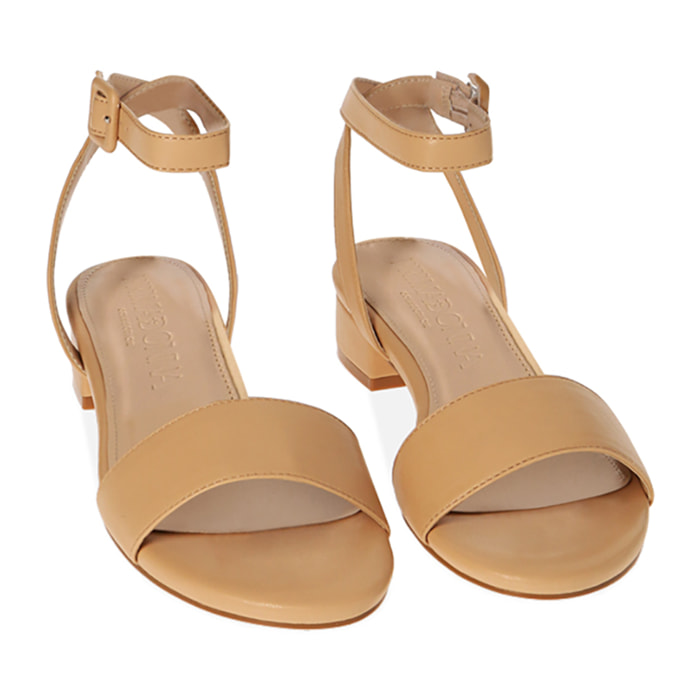 Sandali beige con cinturino