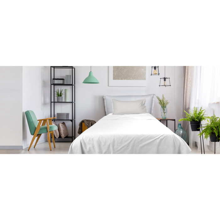 UNO CASA DESIGN Completo Letto Bice 25 Bicolor in Puro Cotone_Singolo_beige