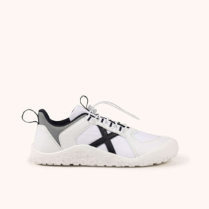 Zapatilla Infantil de Deporte y Estilo Casual Blanca y Negra MUNICH MINI LITO 03