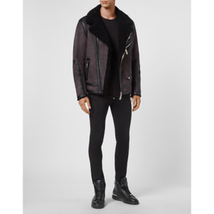 PHILIPP PLEIN Biker Jacket ICONIC PLEIN