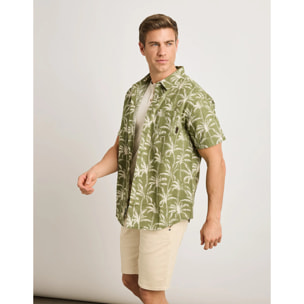 Camisa Manga Corta Verde - Linnot