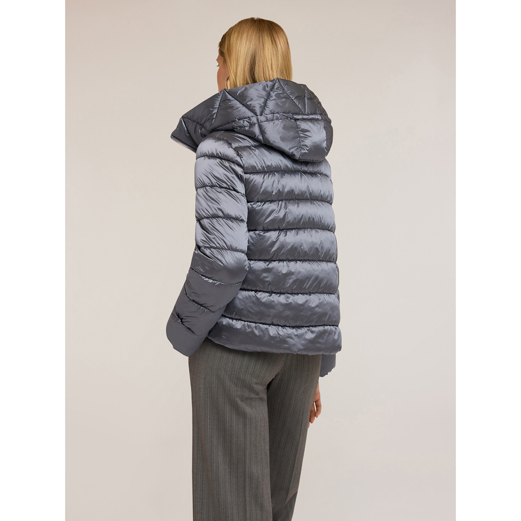 Motivi - Piumino in nylon lucido - Azzurro