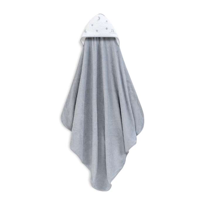 Capa de Baño 1X1  Don Algodon Estrelas Luna Gris