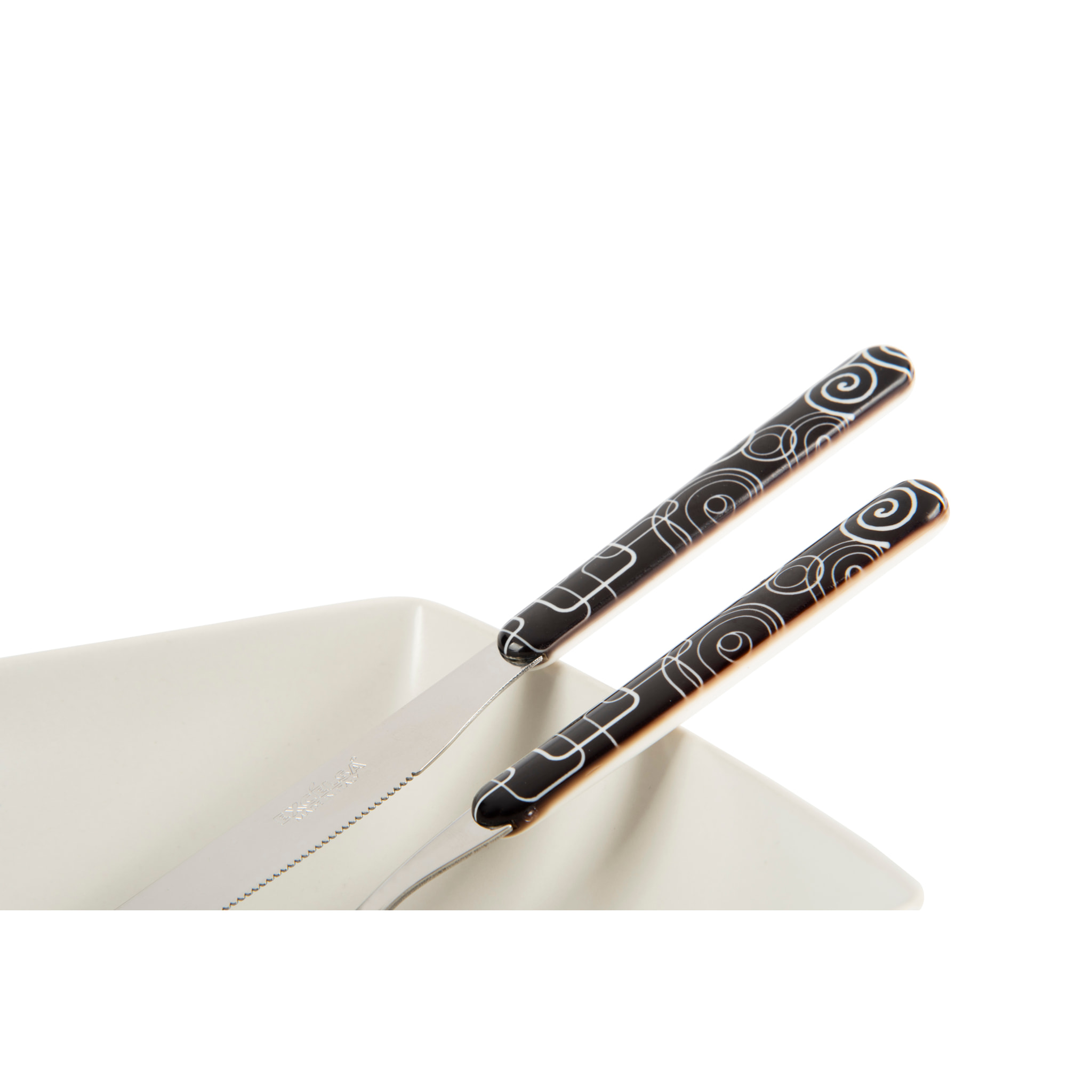 Service 16 couverts Excelsa – Magic Black, Acier Multicolore