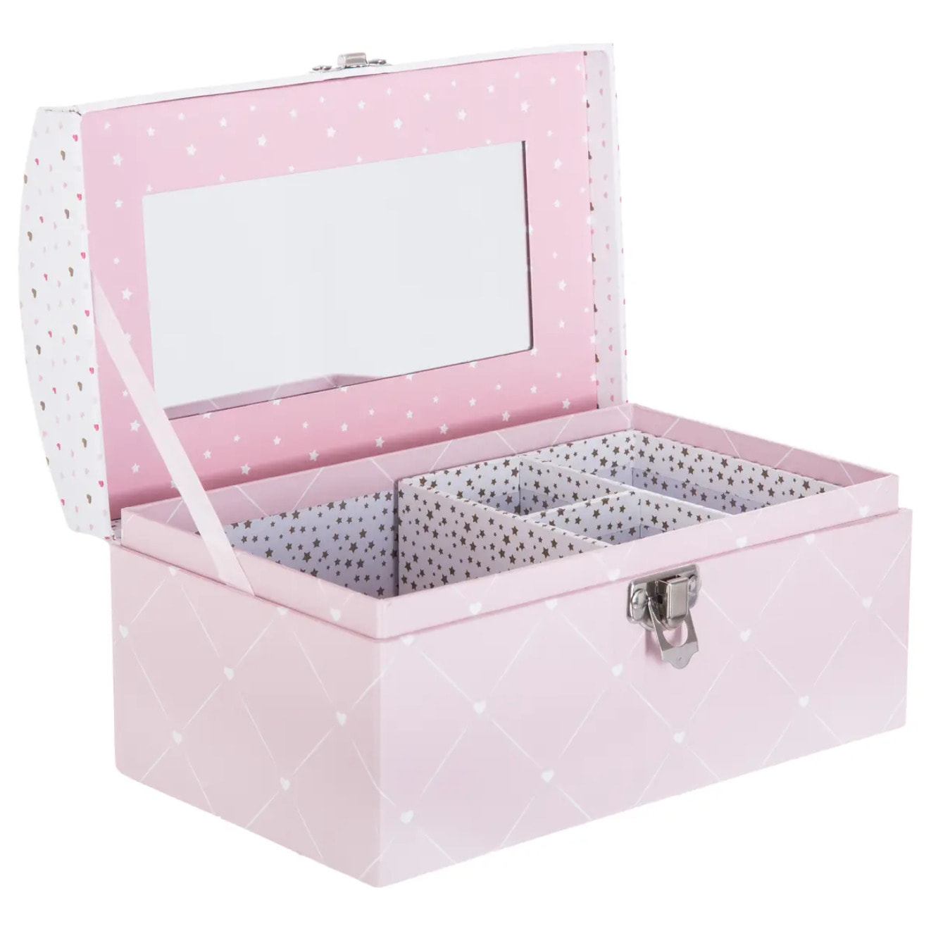 Boîte enfant "Demoiselle" rose 20x12cm