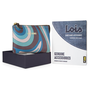 Monedero Piel Mujer Lois Mirage Turquesa