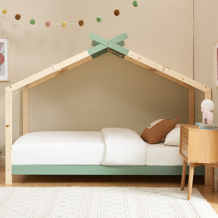 Lit cabane enfant en pin massif - CHARLY