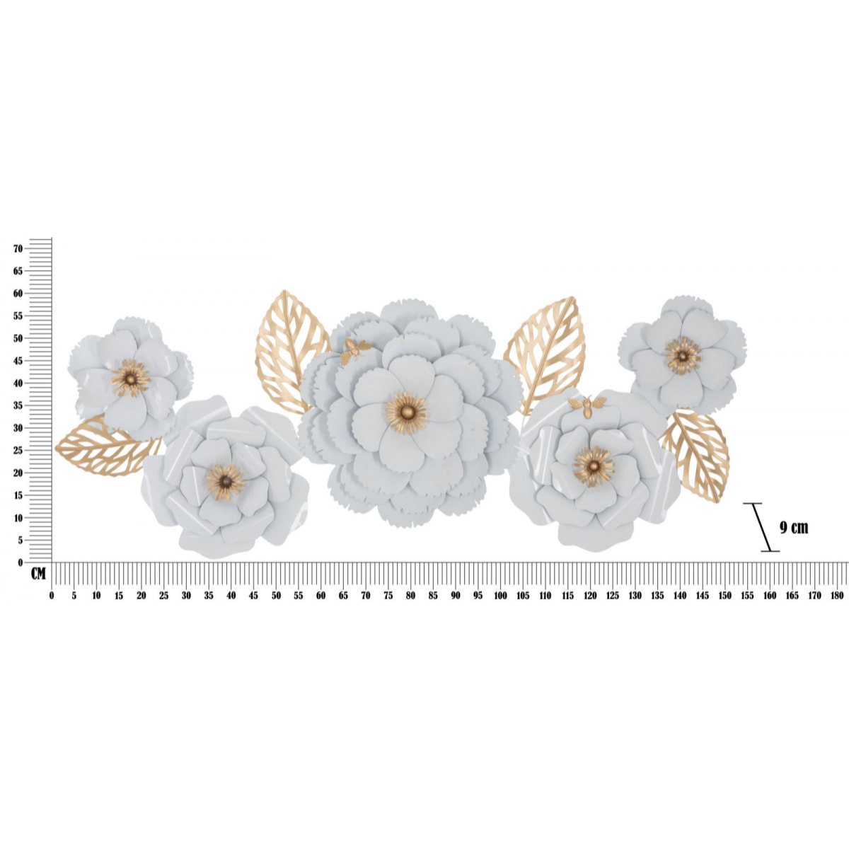 PANNELLO DA MURO WHITE DECOR 158X9X60