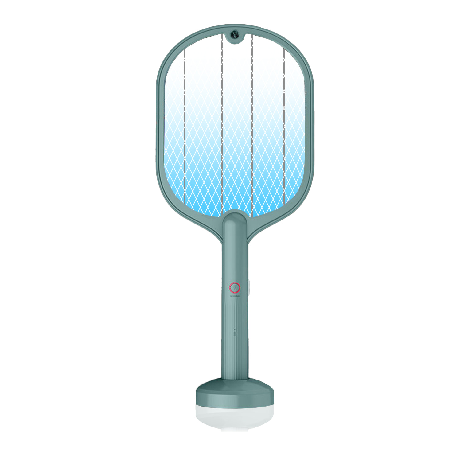 Racchetta elettrica WP-07 uccide zanzare, mosche e falene. Batteria al litio. Luce ultravioletta 360°.