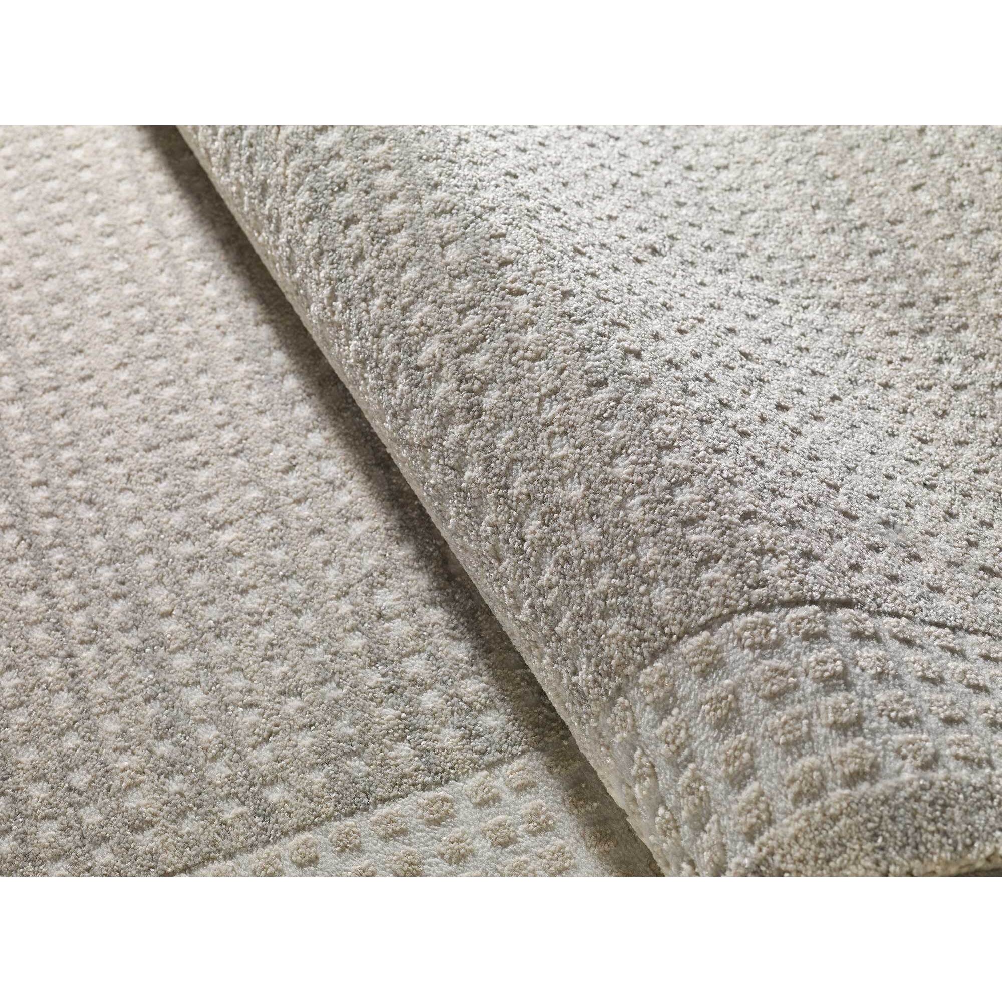 HL-BORDER Alfombra con texturas neutras de pelo corto en color crema, varias medidas disponibles