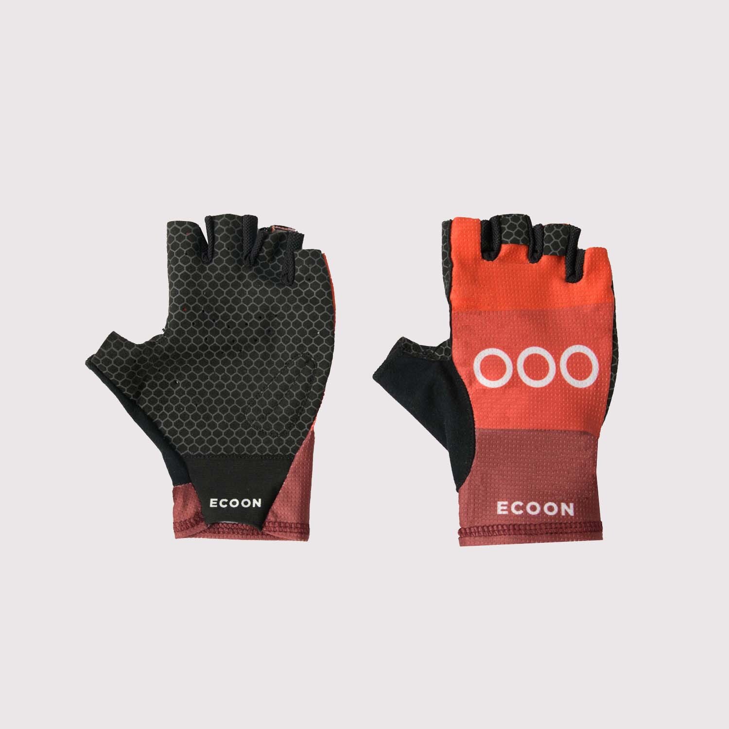 Guantes de ciclismo ECOON modelo Briancon en color Rojo