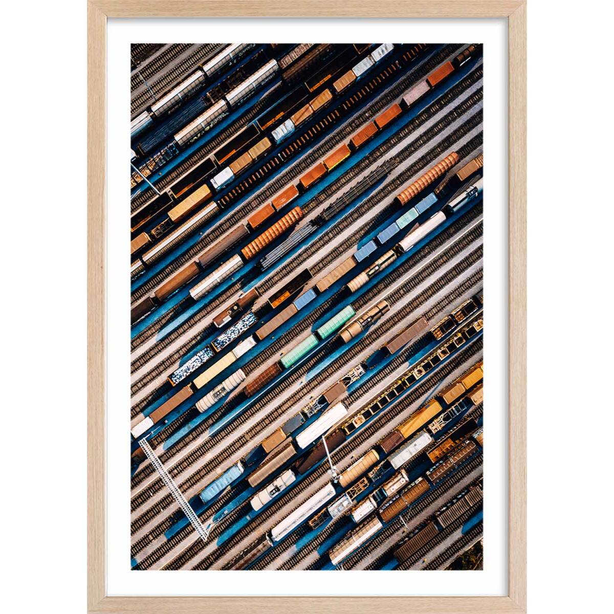 Affiche photo frêt et compilations Affiche + cadre en bois - Chêne