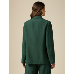 Oltre - Blazer misto lino - Verde