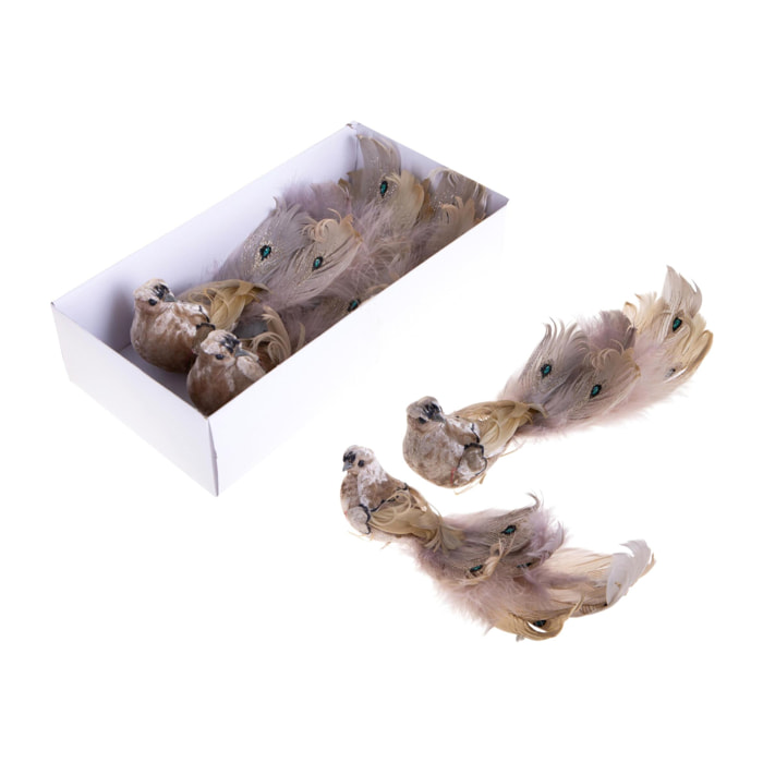 Uccellini - Pezzi 3 - 12xH26x4cm - Bianchi Dino SpA