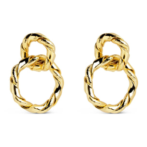 Pendientes Sister Twine Baño Oro