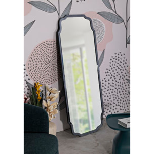 SPECCHIO DA MURO ISTANBUL GRIGIO CM 60X2X150 (MISURA SPECCHIO CM 54X143,5)