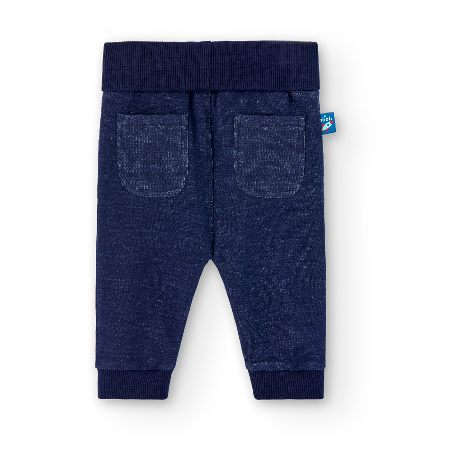 Pantalón felpa denim de bebé niño -BCI