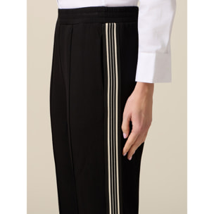 Oltre - Joggers con cinta bicolor - Negro