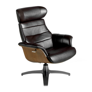 Sillón Angel Cerda de piel de vacuno 79x84x100cm