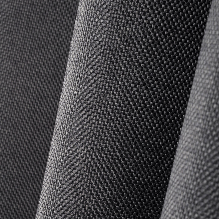 Rideau occultant uni tramé - Gris anthracite