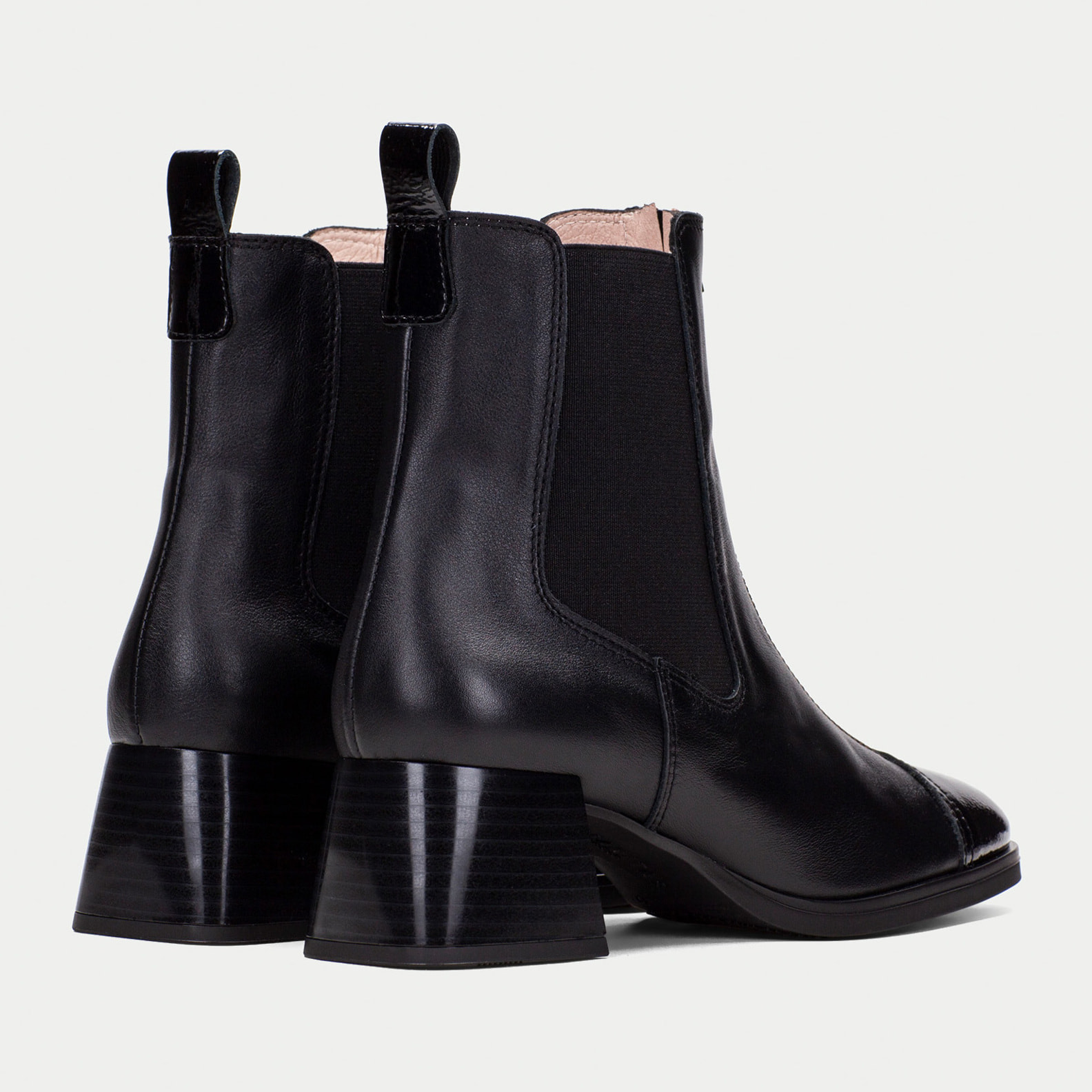 Botin Milan Negro 5 cm