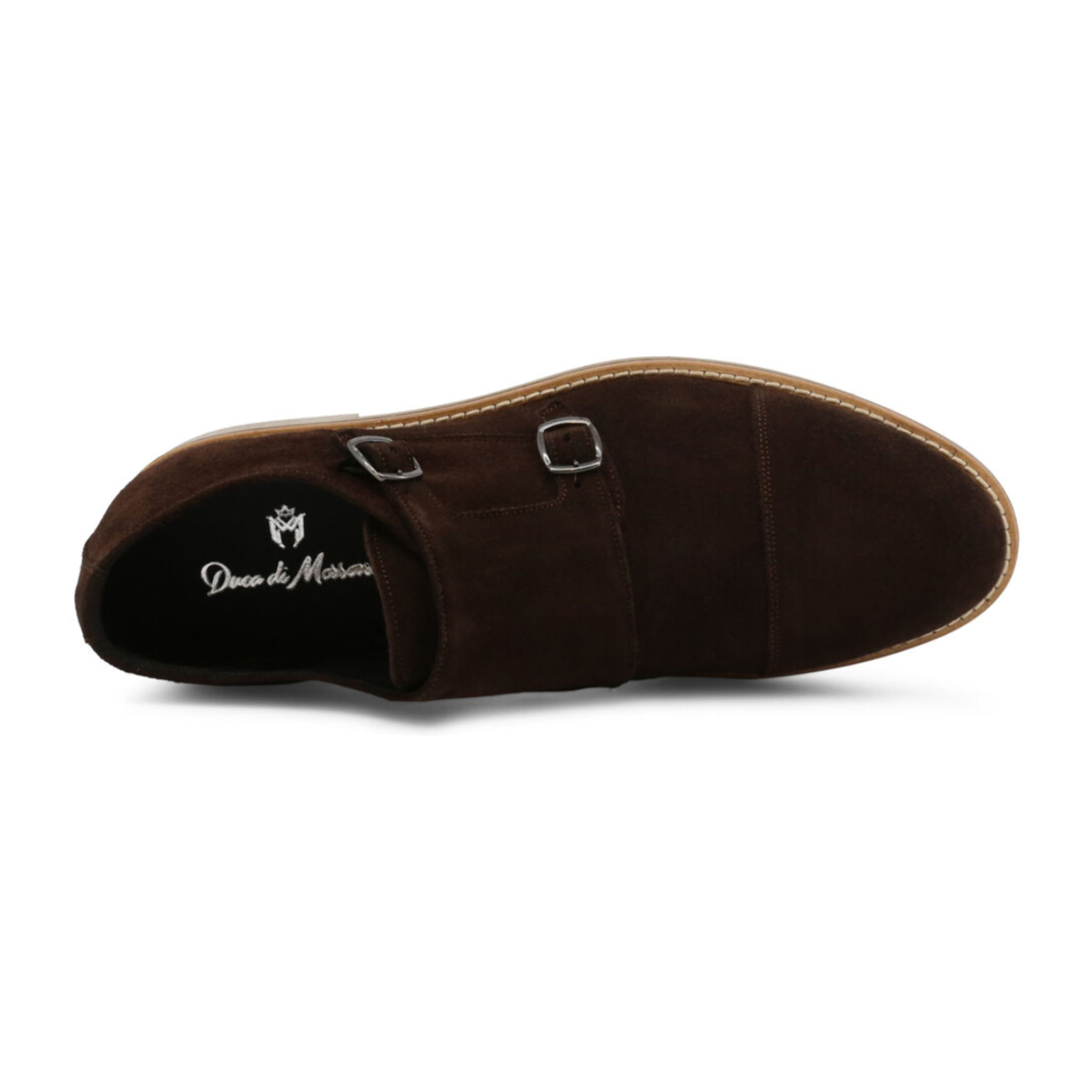 Zapatos Monkstrapa para Hombre - Duca di Morrone Alcide Suede Brown