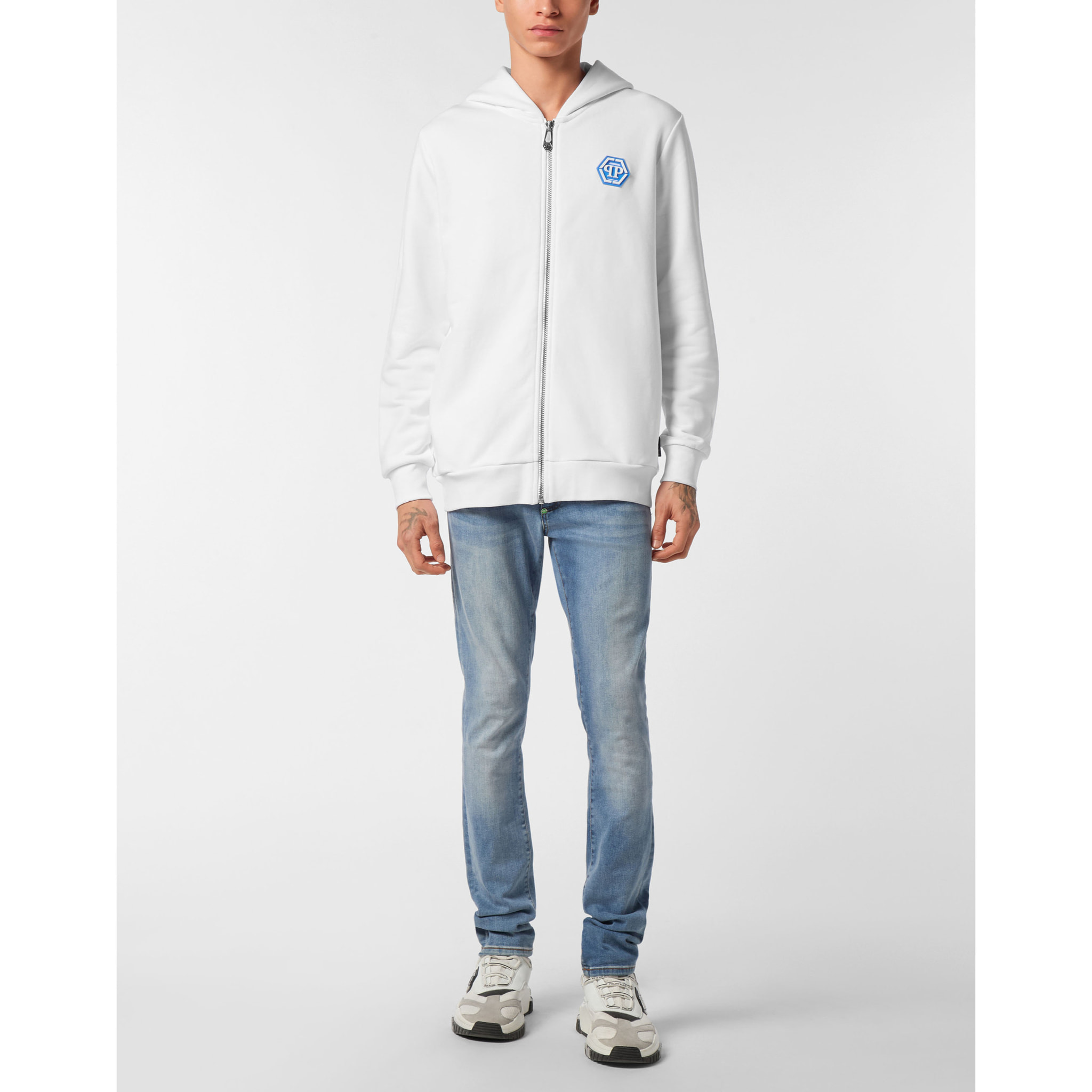 PHILIPP PLEIN Hoodie Sweatjacket ICONIC PLEIN