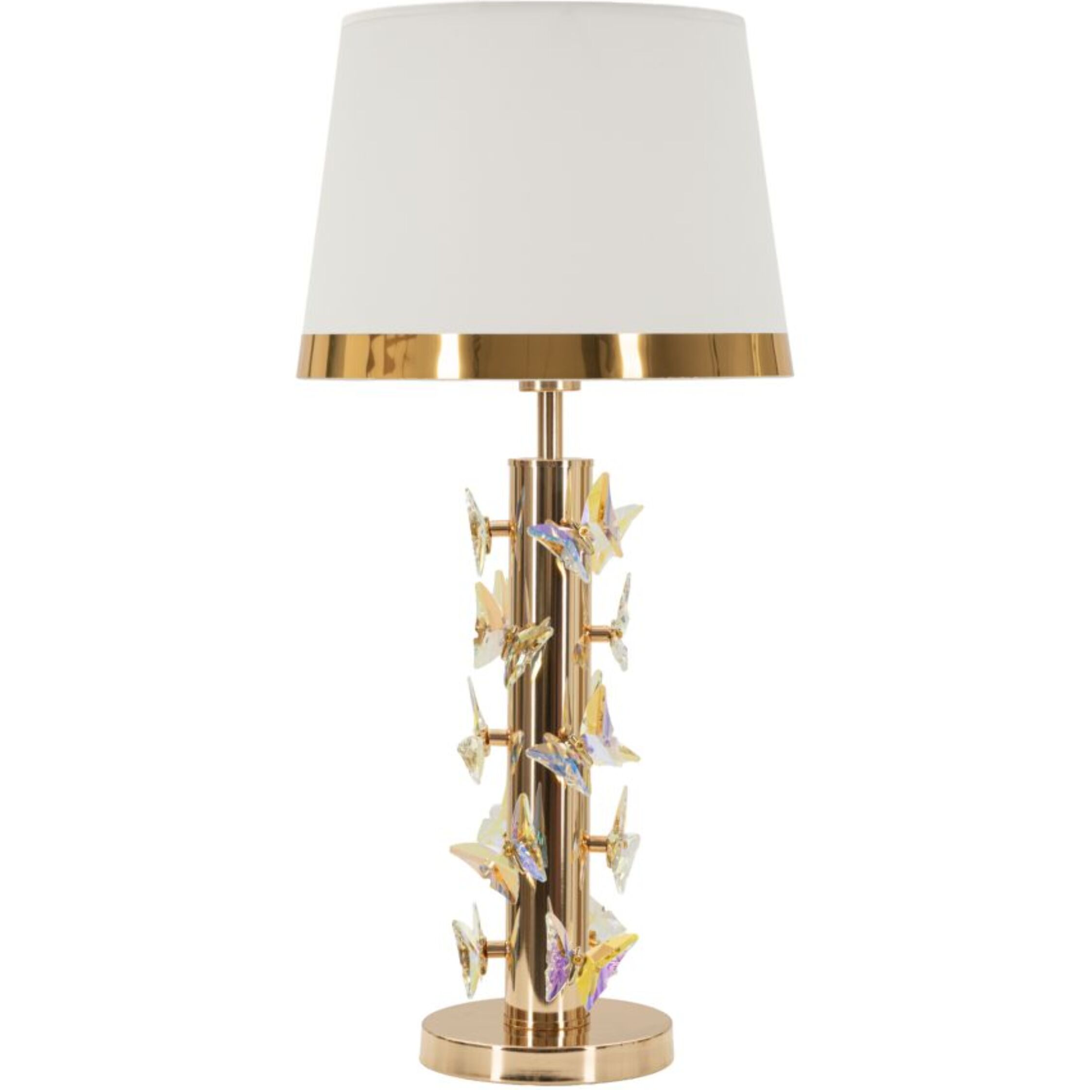LAMPADA DA TAVOLO GOLD BUTTERFLY CM Ø 35X74