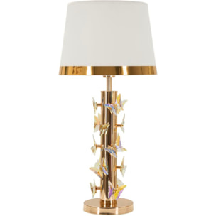 LAMPADA DA TAVOLO GOLD BUTTERFLY CM Ø 35X74