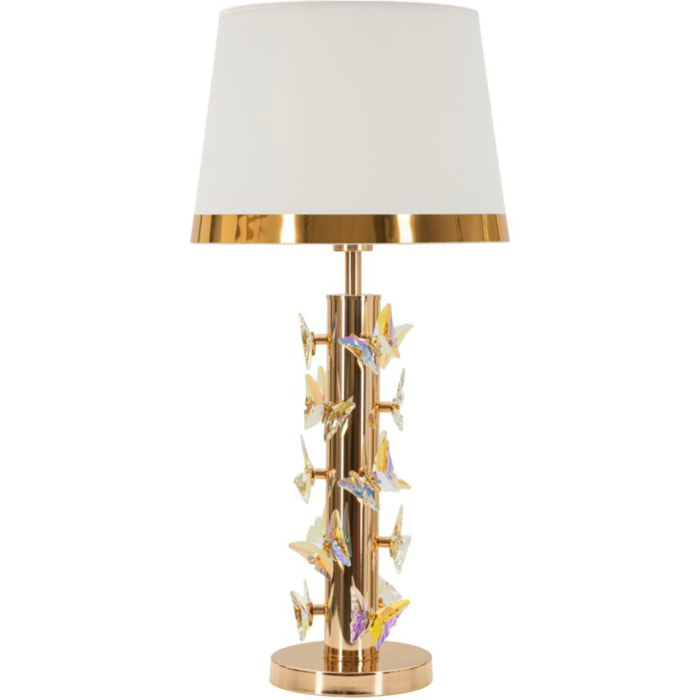 LAMPADA DA TAVOLO GOLD BUTTERFLY CM Ø 35X74