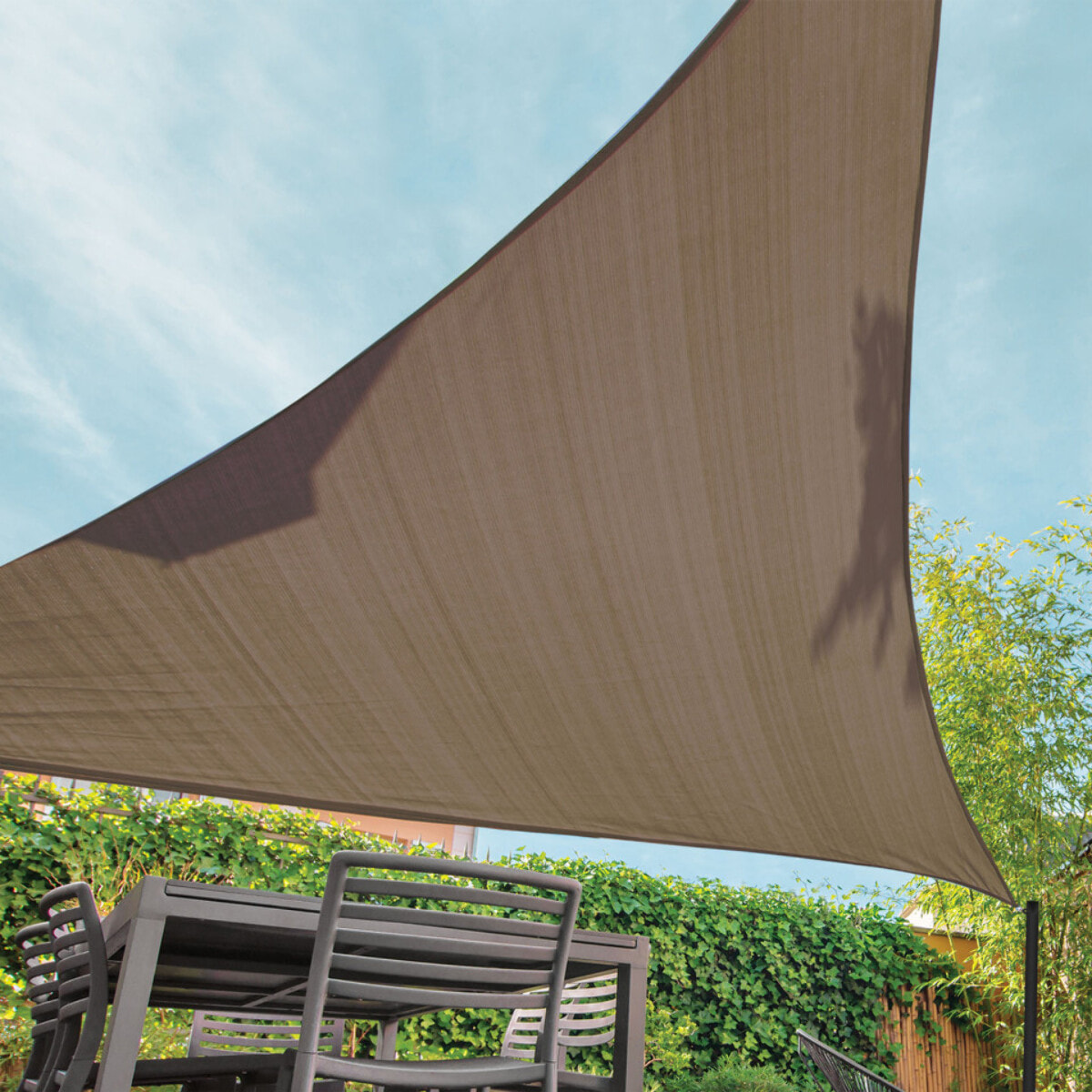 Voiles d'ombrage triangulaires - Taupe