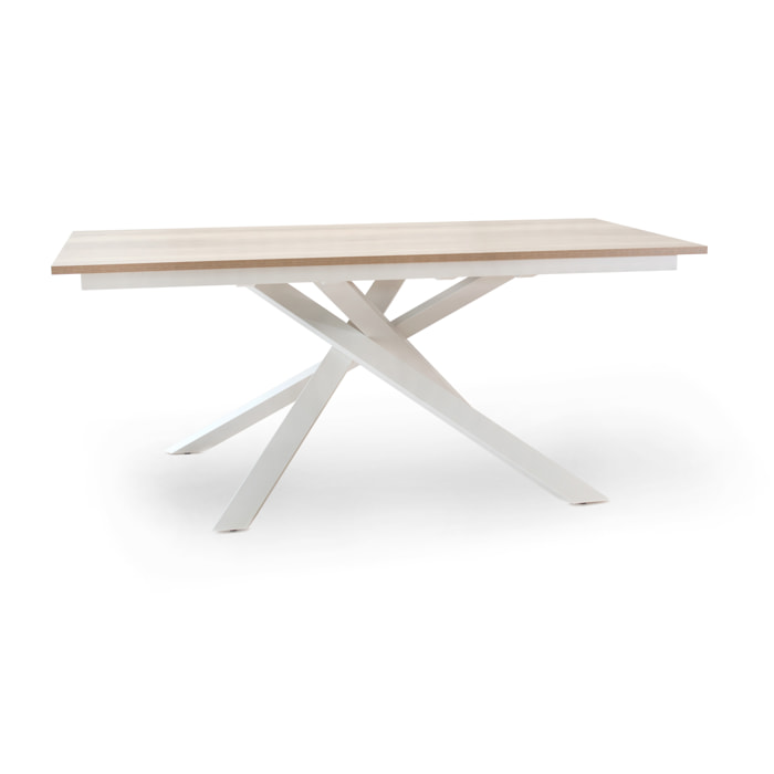 Tavolo Giove Cemento Bianco 180 240*90*76 per soggiorno, cucina e arredo bar