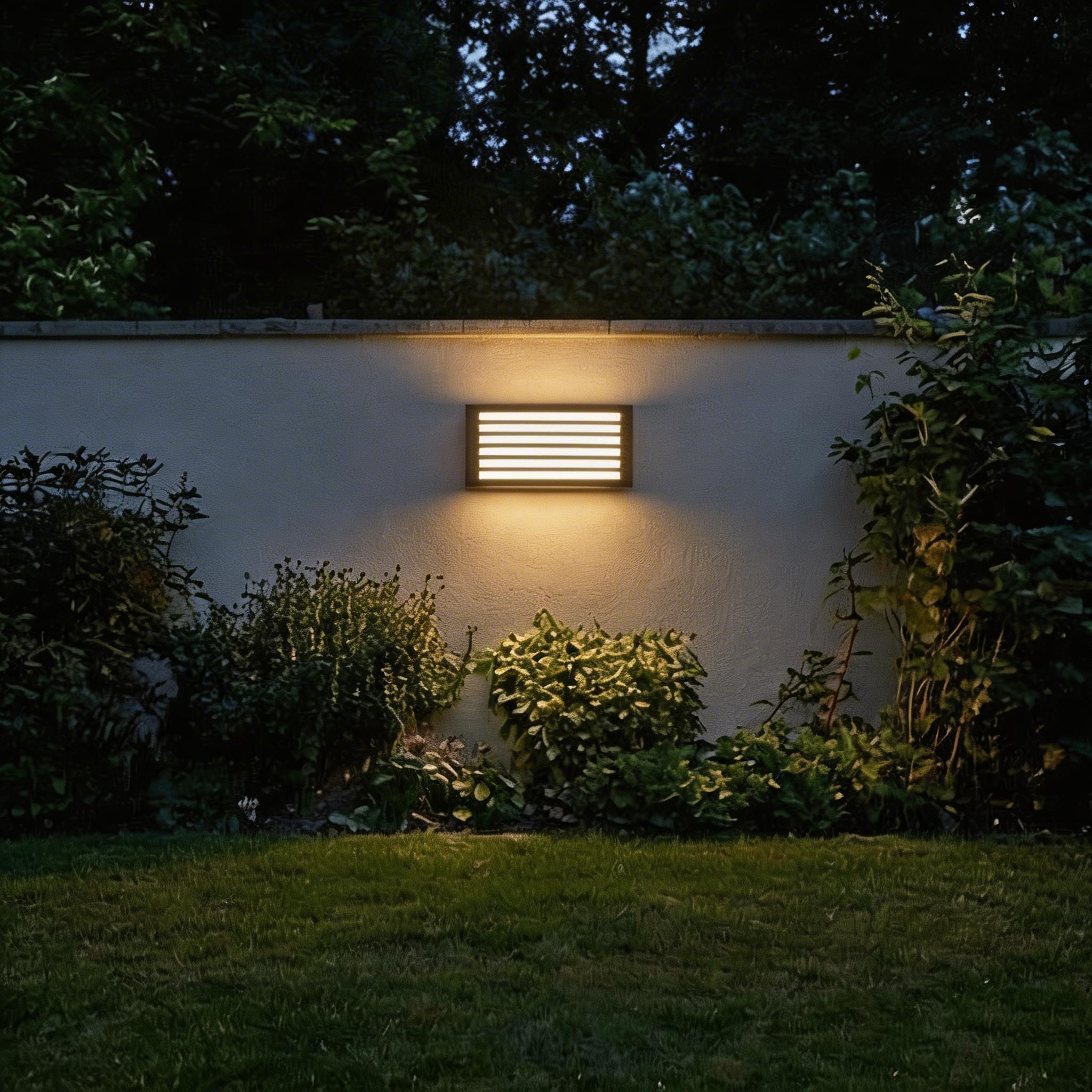 Forlight Zenitha aplique exterior negro con led blanco cálido 3000K