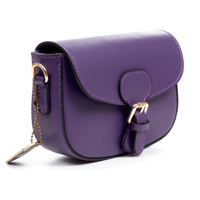 Annone bolso bandolera mujer. Piel auténtica acabado Ruga