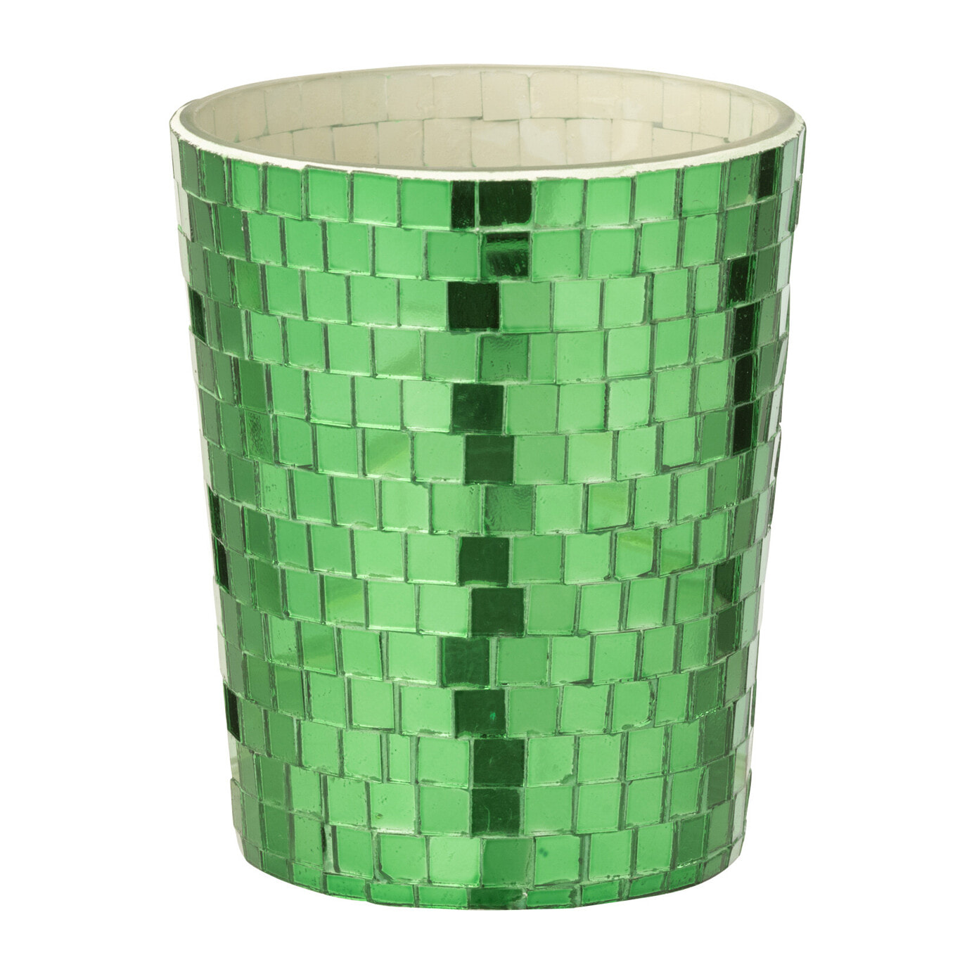 J-Line bougie parfumée Miroir - Tea & Herbs - verre - vert