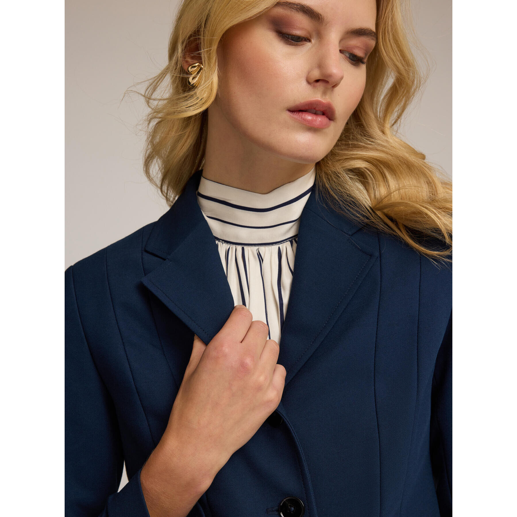 Motivi - Giacca blazer corta - Blu